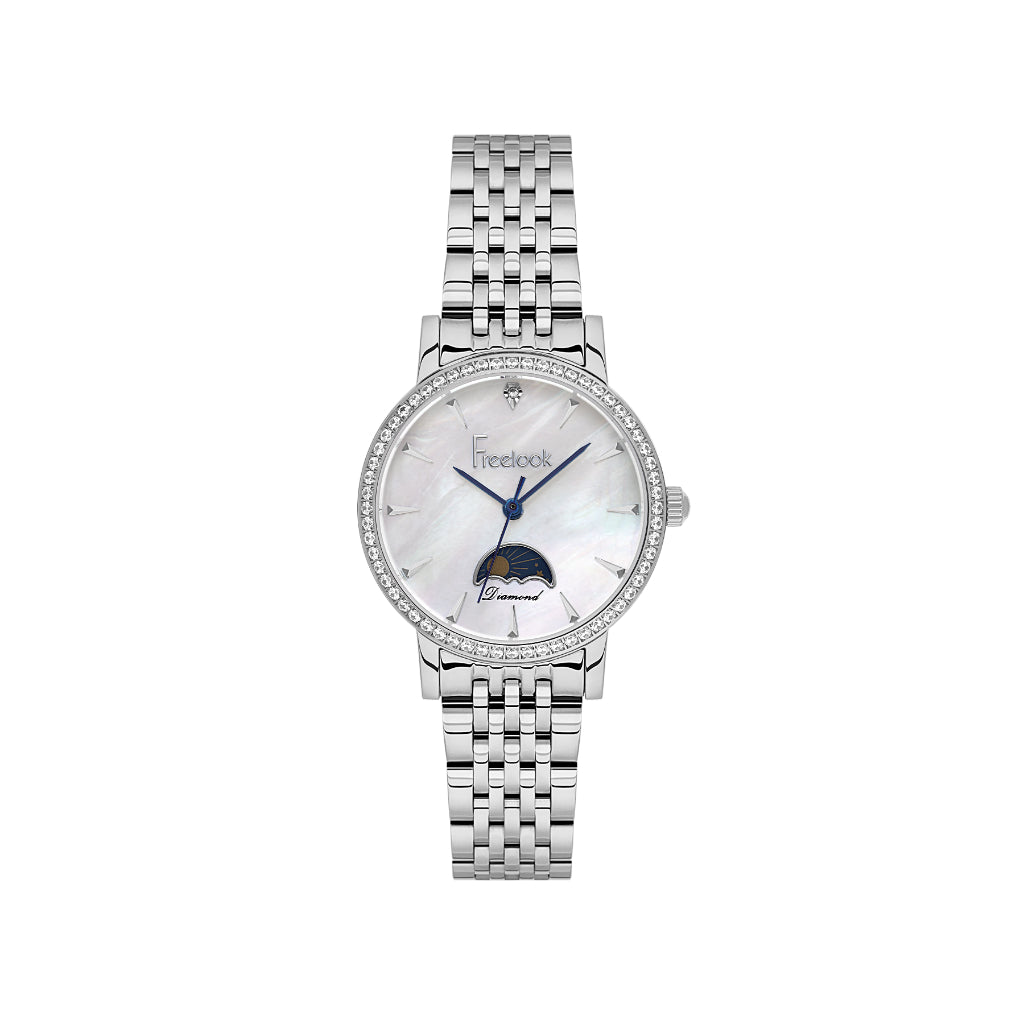 Freelook Lumiere Silver Stainless Steel Watch for Women FL.1.10530-1