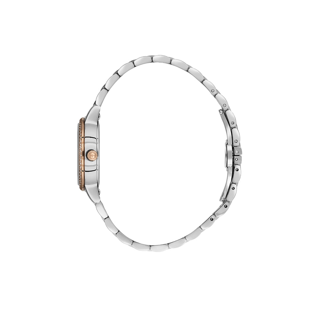 Freelook Lumiere Silver and Rose Gold Stainless Steel Watch for Women FL.1.10530-5