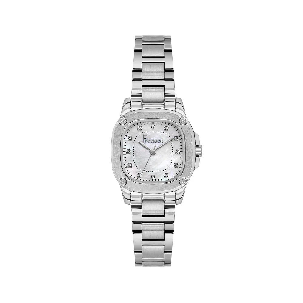 Freelook Jolie Silver Stainless Steel Watch for Women FL.1.10531-1 - Daniel Klein Saudi Arabia