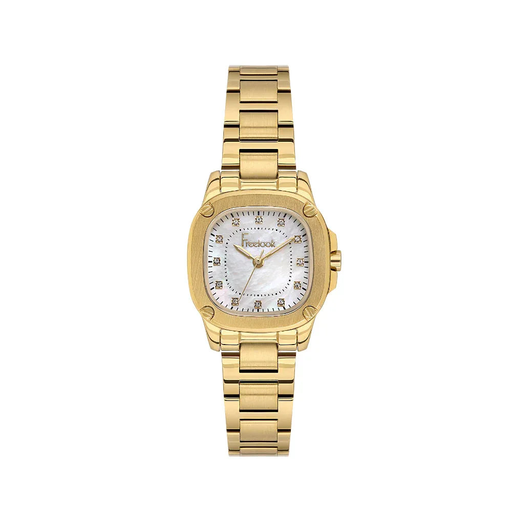 Freelook Jolie Gold Stainless Steel Watch for Women FL.1.10531-2 - Daniel Klein Saudi Arabia