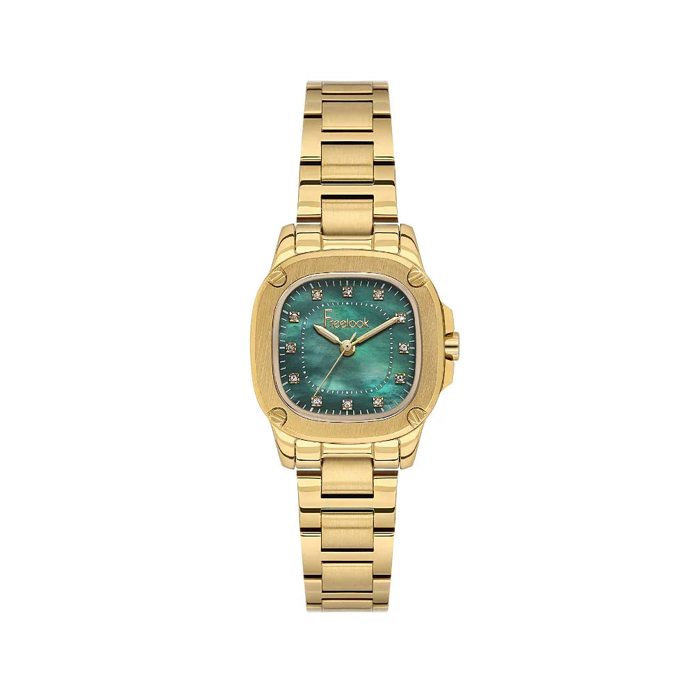 Freelook Jolie Gold Stainless Steel Watch for Women FL.1.10531-3 - Daniel Klein Saudi Arabia