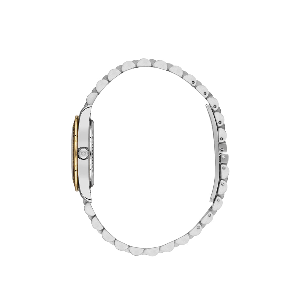 Freelook Lumiere Silver and Gold Stainless Steel Watch for Women FL.1.10532-4