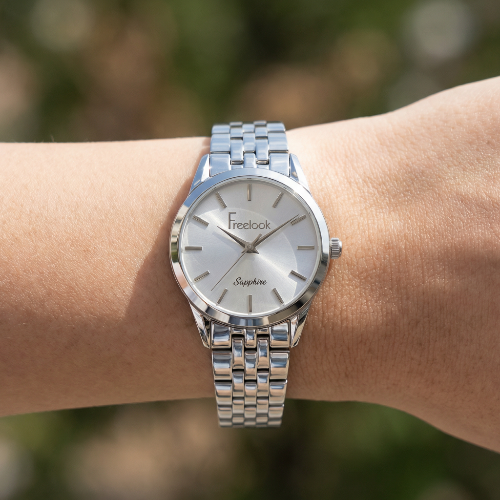 Freelook Naturelle Silver Stainless Steel Watch for Women FL.1.10533-1