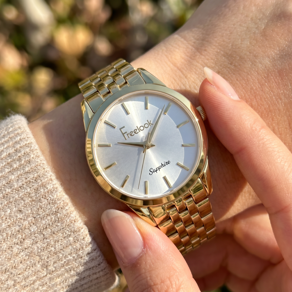 Freelook Naturelle Gold Stainless Steel Watch for Women FL.1.10533-3
