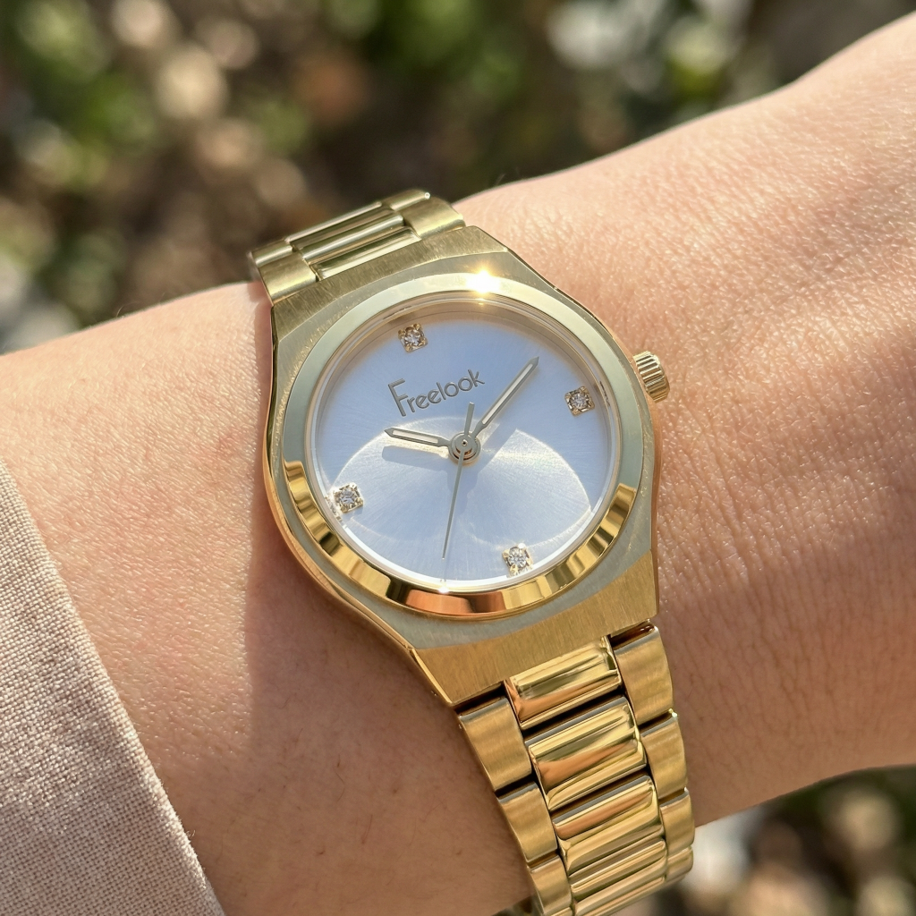 Freelook Jolie Gold Stainless Steel Watch for Women FL.1.10534-3