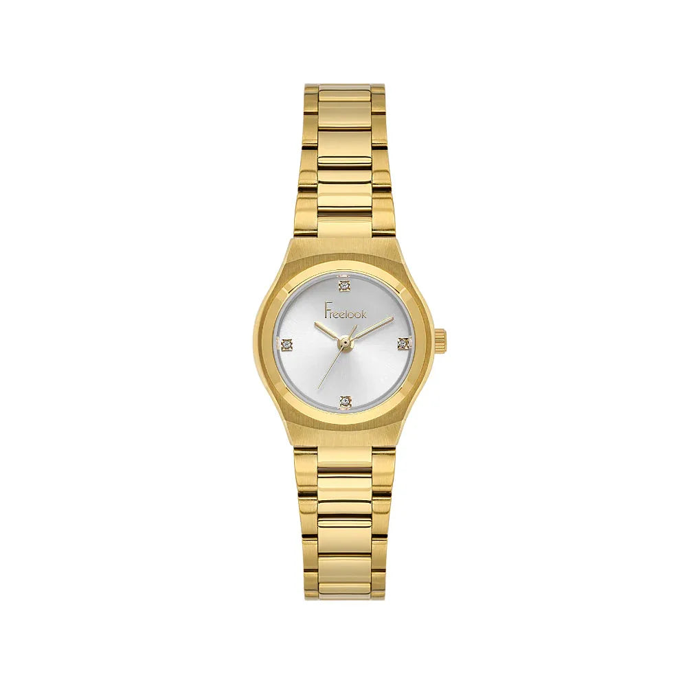 Freelook Jolie Gold Stainless Steel Watch for Women FL.1.10534-3 - Daniel Klein Saudi Arabia