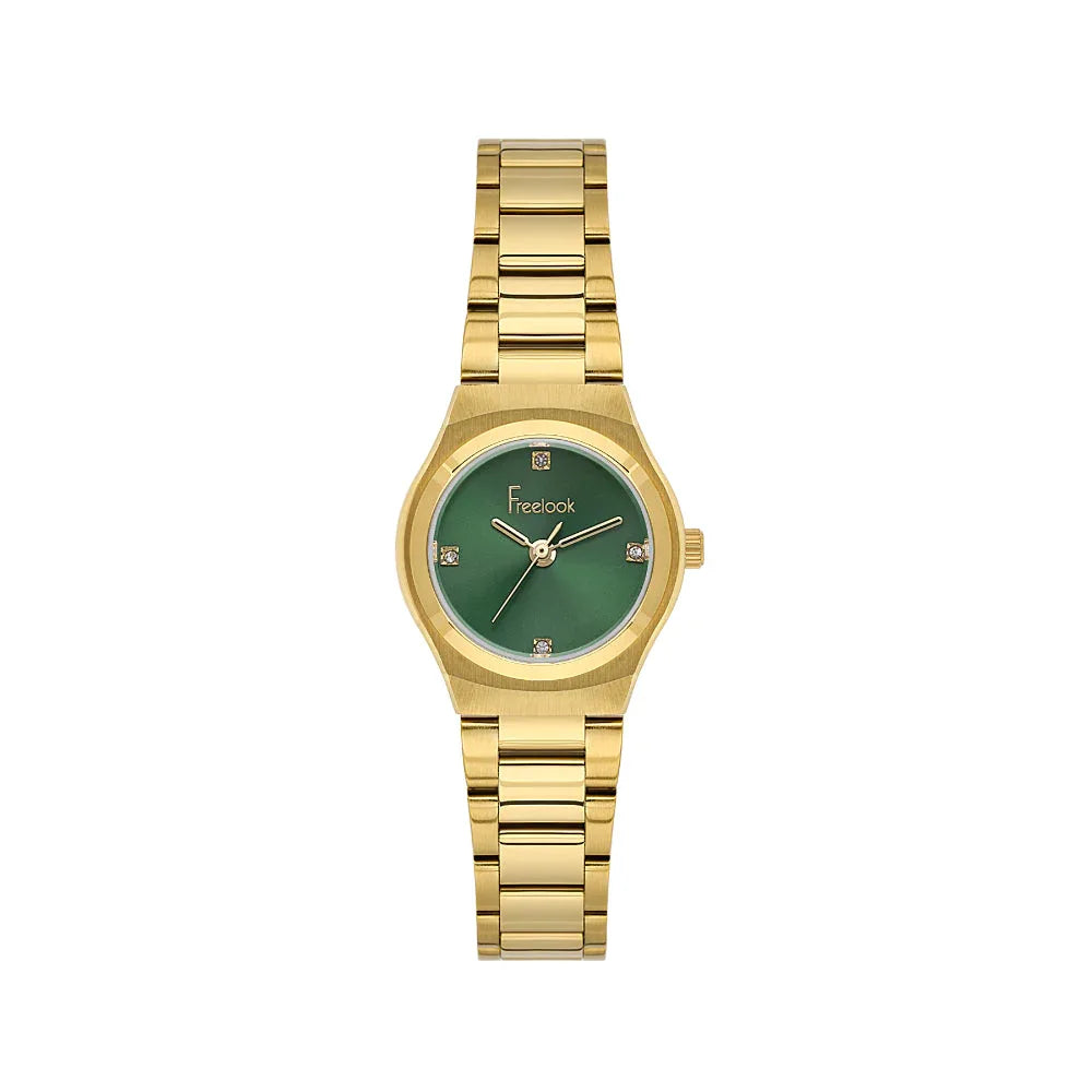 Freelook Jolie Gold Stainless Steel Watch for Women FL.1.10534-5 - Daniel Klein Saudi Arabia