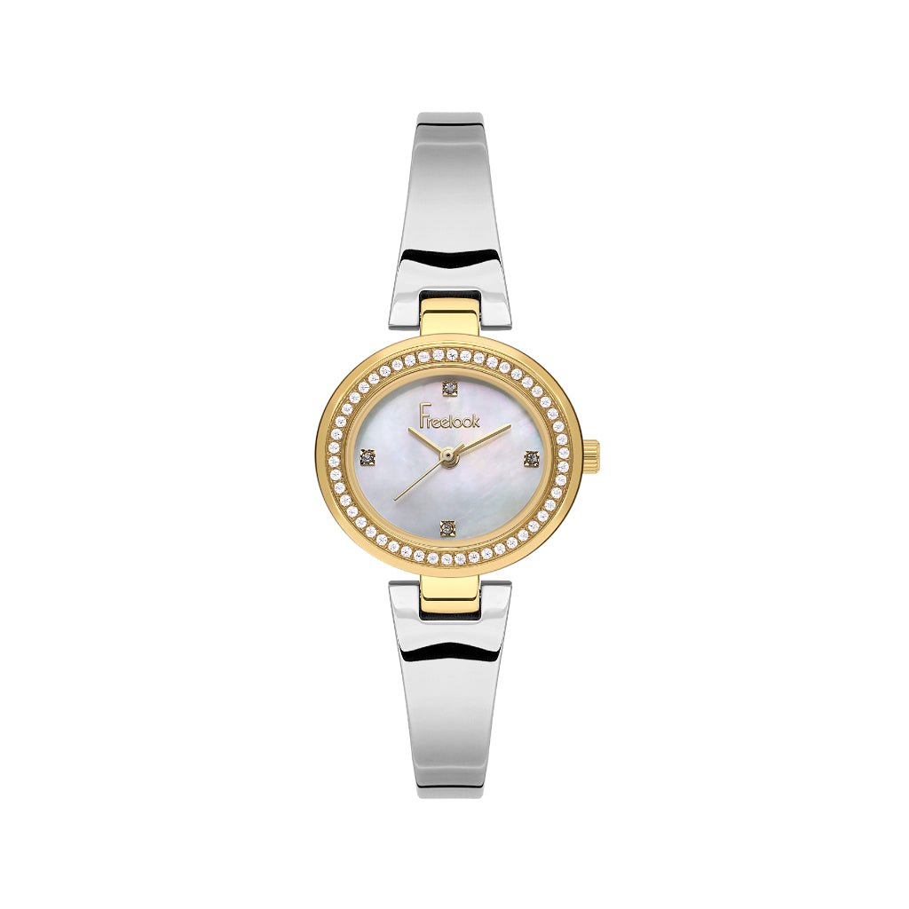 Freelook Lumiere Silver Stainless Steel Watch for Women FL.1.10536-1