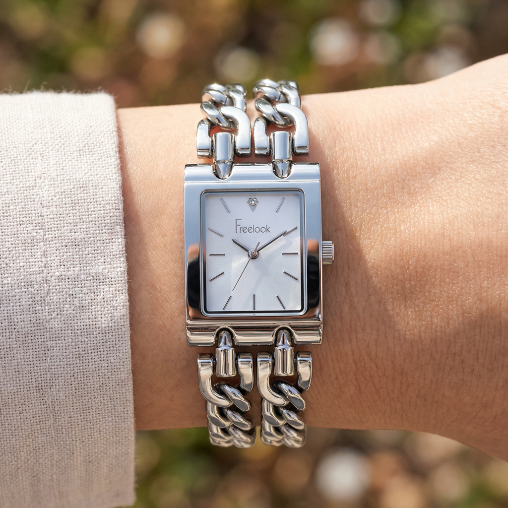 Freelook Jolie Silver Stainless Steel Watch for Women FL.1.10538-1