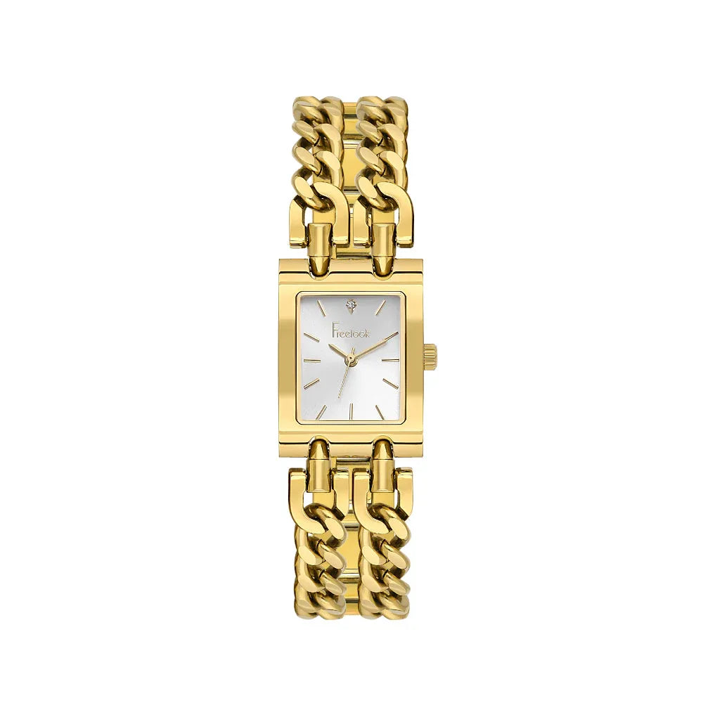 Freelook Jolie Gold Stainless Steel Watch for Women FL.1.10538-2 - Daniel Klein Saudi Arabia