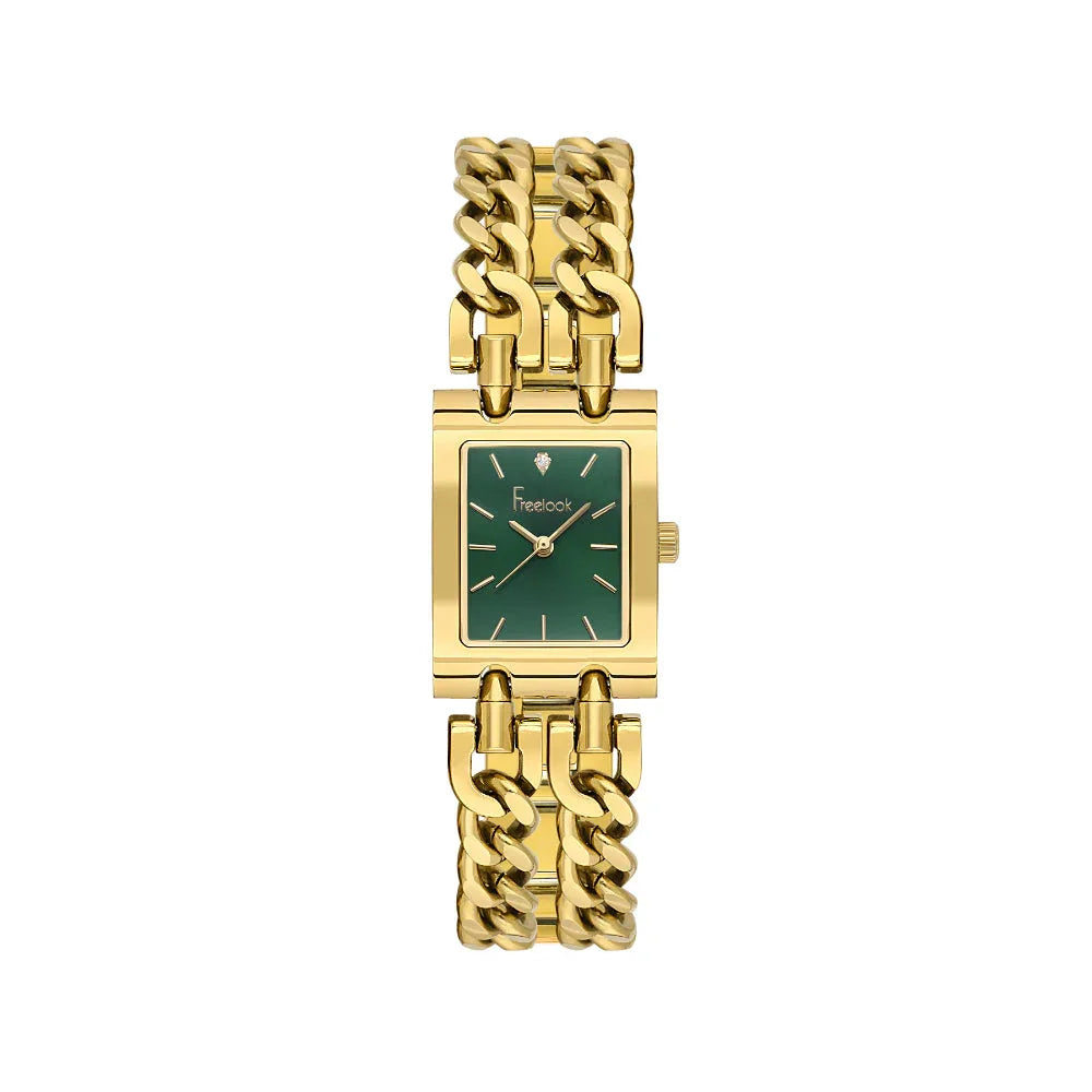 Freelook Jolie Gold Stainless Steel Watch for Women FL.1.10538-3 - Daniel Klein Saudi Arabia