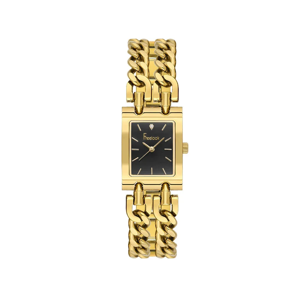 Freelook Jolie Gold Stainless Steel Watch for Women FL.1.10538-5 - Daniel Klein Saudi Arabia