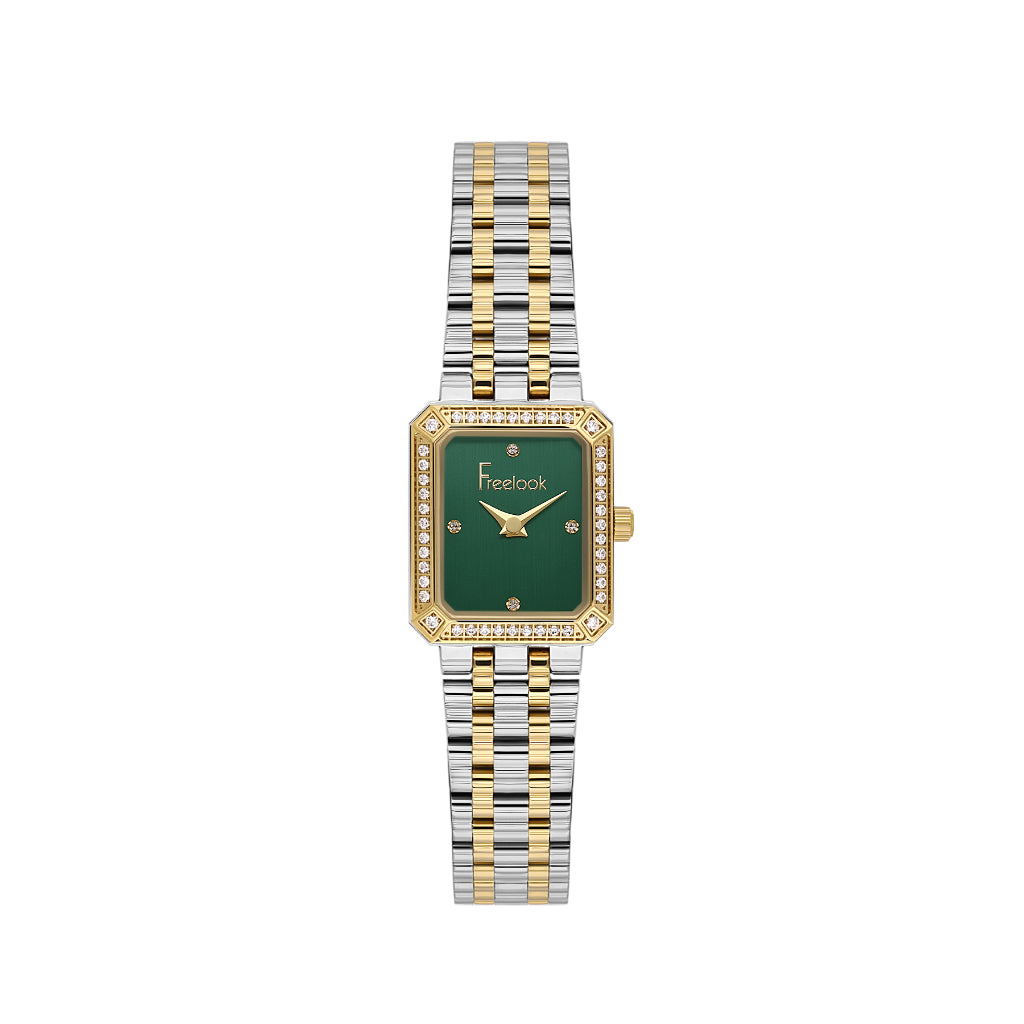 Freelook Jolie Silver and Gold Stainless Steel Watch for Women FL.1.10539-6