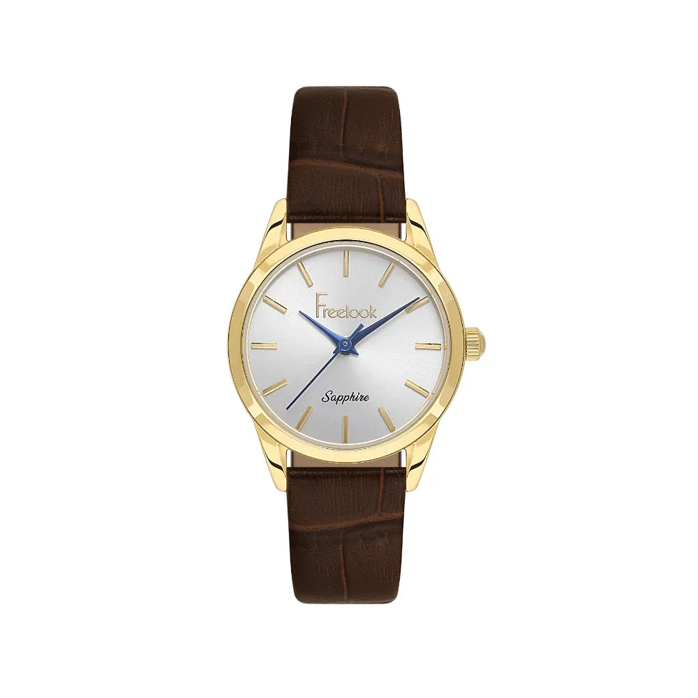 Freelook Naturelle Dark Brown Leather Watch for Women FL.1.10541-2 - Daniel Klein Saudi Arabia