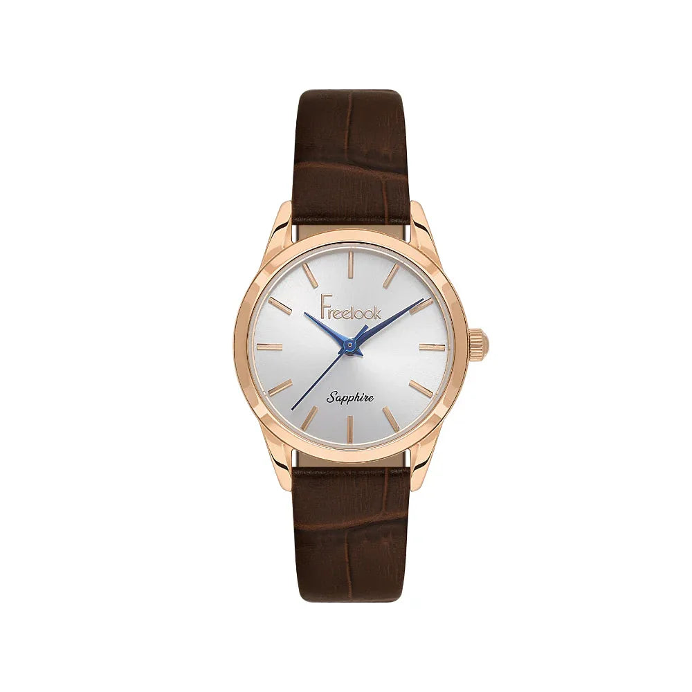 Freelook Naturelle Dark Brown Leather Watch for Women FL.1.10541-5 - Daniel Klein Saudi Arabia