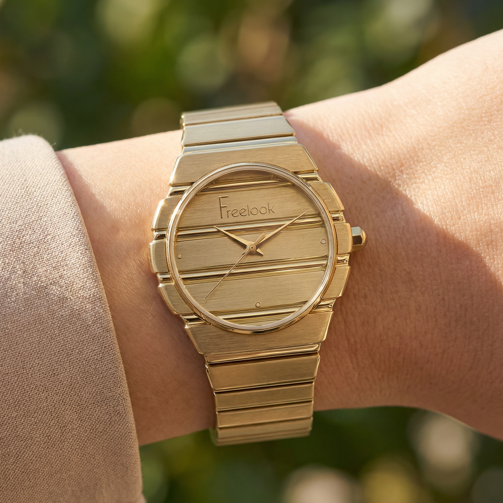 Freelook Charmant Gold Stainless Steel Watch for Women FL.1.10543-2