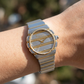 Freelook Charmant Silver and Gold Stainless Steel Watch for Women FL.1.10543-4