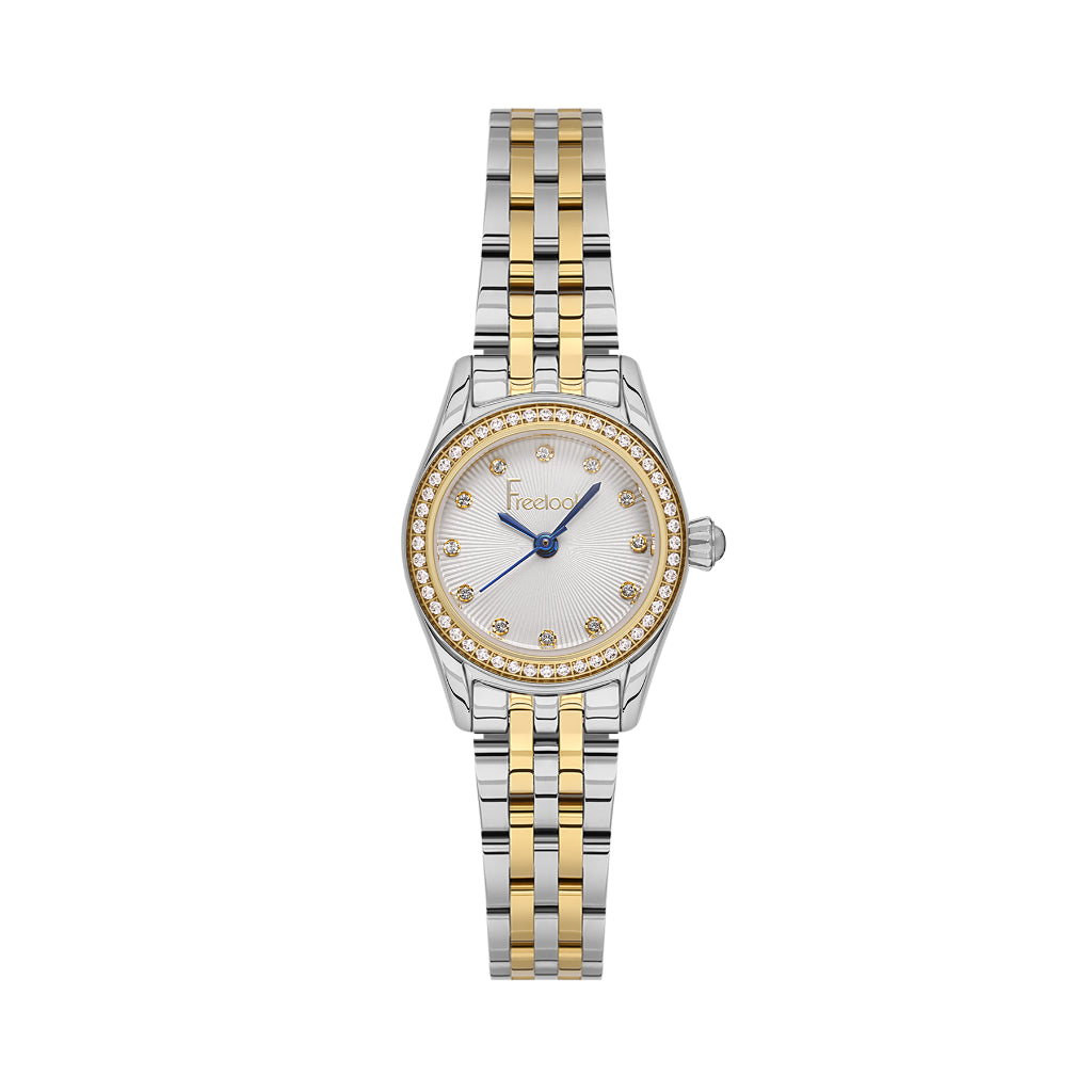 Freelook Naturelle Silver and Gold Stainless Steel Watch for Women FL.1.10544-3