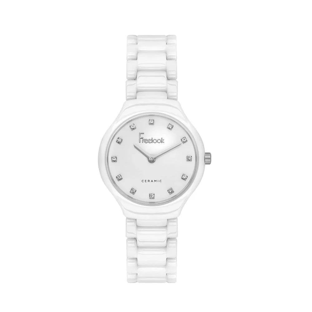 Freelook Charmant White Ceramic Watch for Women FL.4.10018-1 - Daniel Klein Saudi Arabia