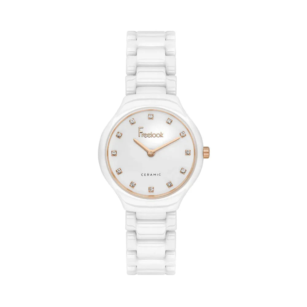 Freelook Charmant White Ceramic Watch for Women FL.4.10018-3 - Daniel Klein Saudi Arabia