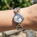 Freelook Lumiere Silver and Gold Stainless Steel Watch for Women FL.4.10020-1