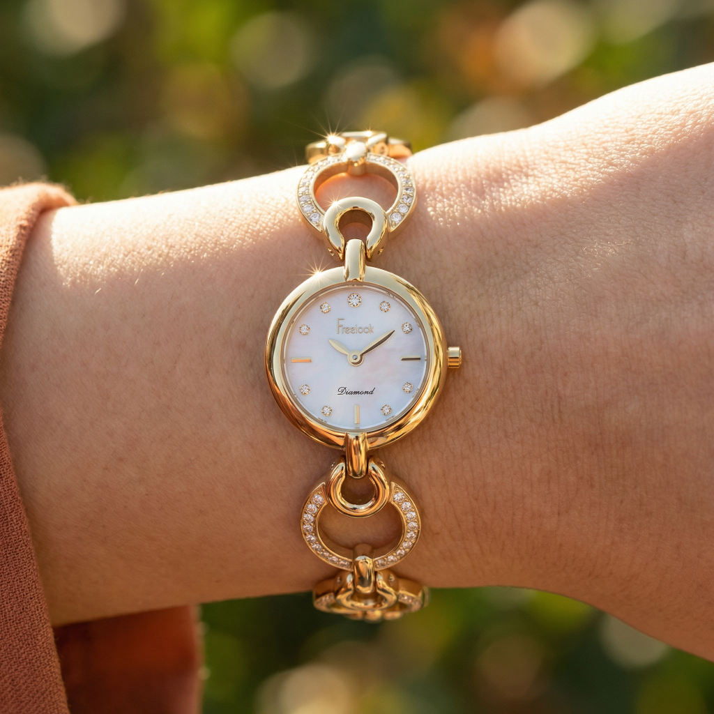 Freelook Lumiere Gold Stainless Steel Watch for Women FL.4.10020-3