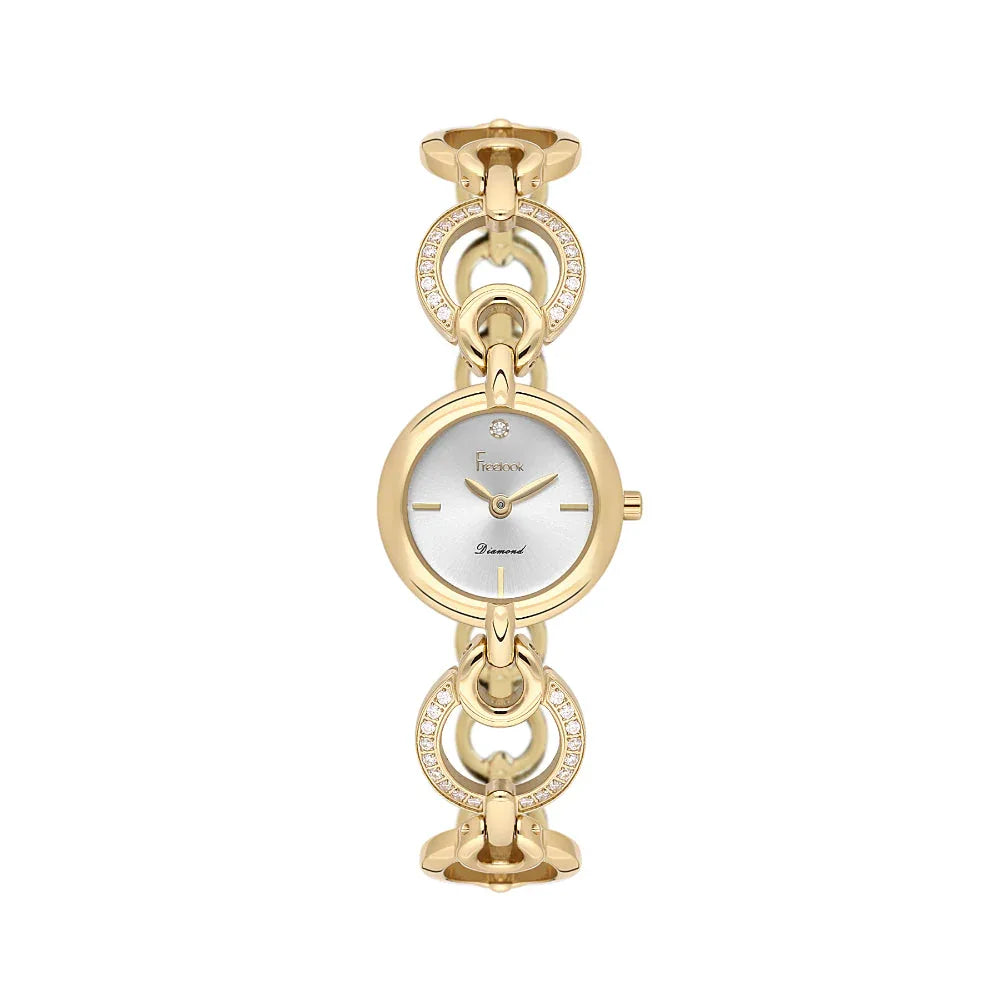 Freelook Lumiere Gold Stainless Steel Watch for Women FL.4.10020-3 - Daniel Klein Saudi Arabia