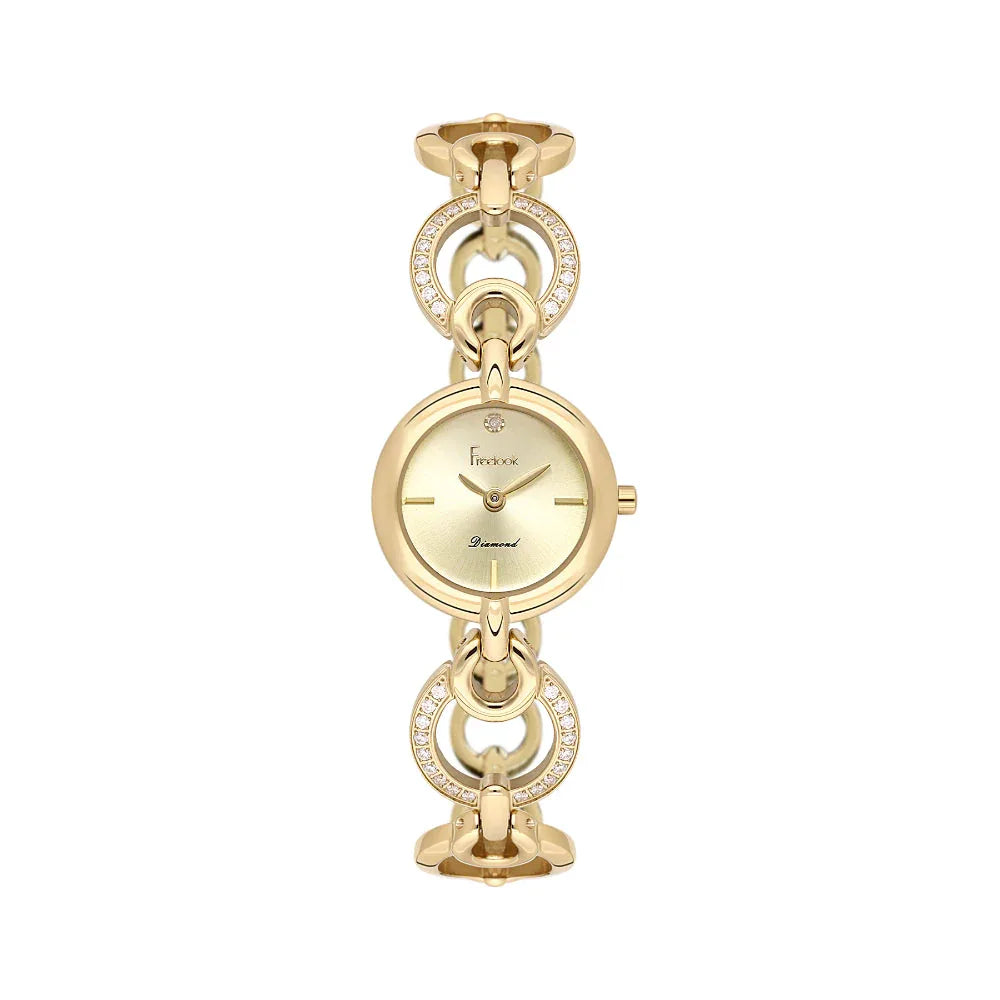 Freelook Lumiere Gold Stainless Steel Watch for Women FL.4.10020-4 - Daniel Klein Saudi Arabia