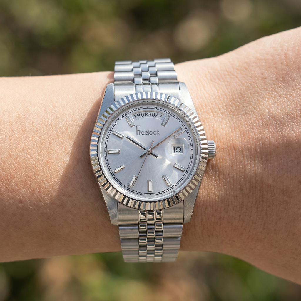 Freelook Jolie Silver Stainless Steel Watch for Women FL.4.10021-1