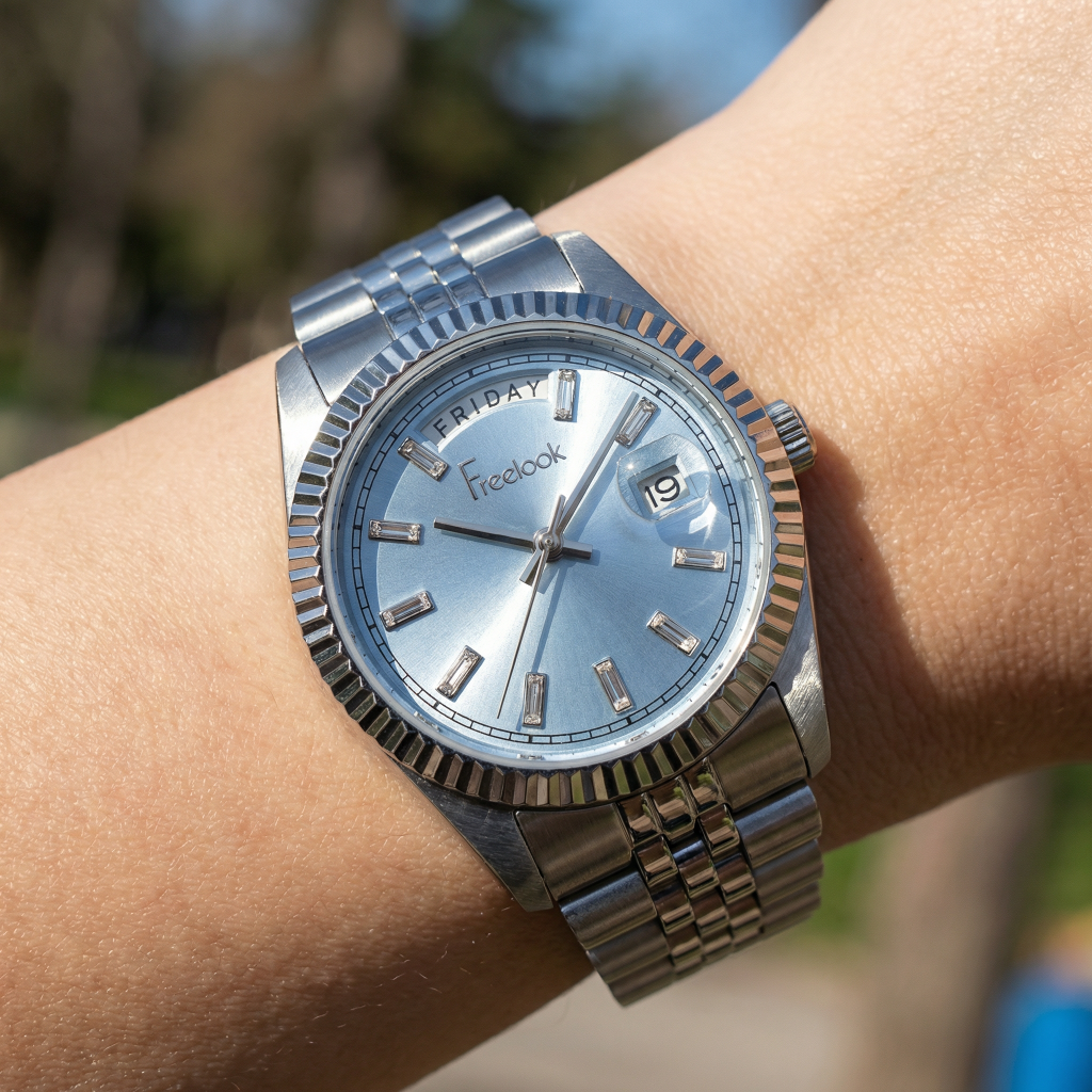 Freelook Jolie Silver Stainless Steel Watch for Women FL.4.10021-2