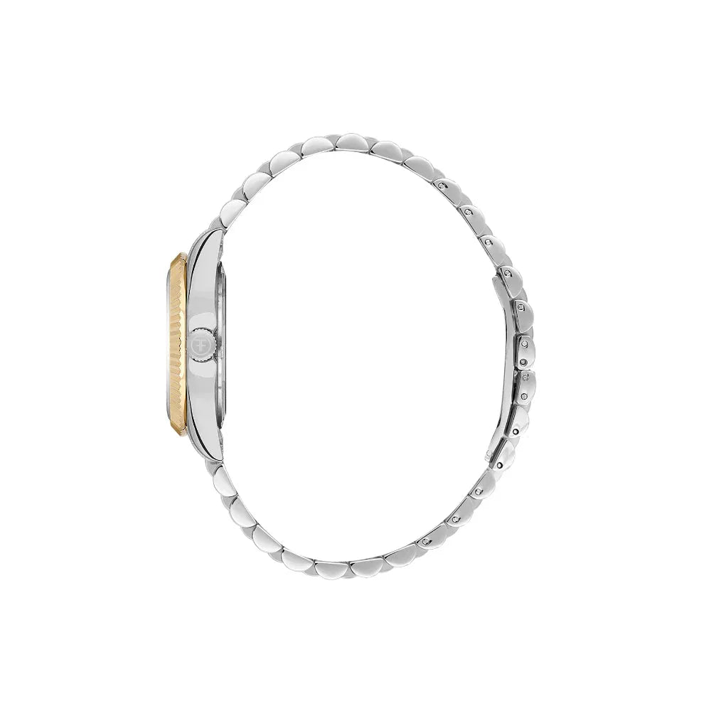 Freelook Jolie Silver and Gold Stainless Steel Watch for Women FL.4.10021-4 - Daniel Klein Saudi Arabia