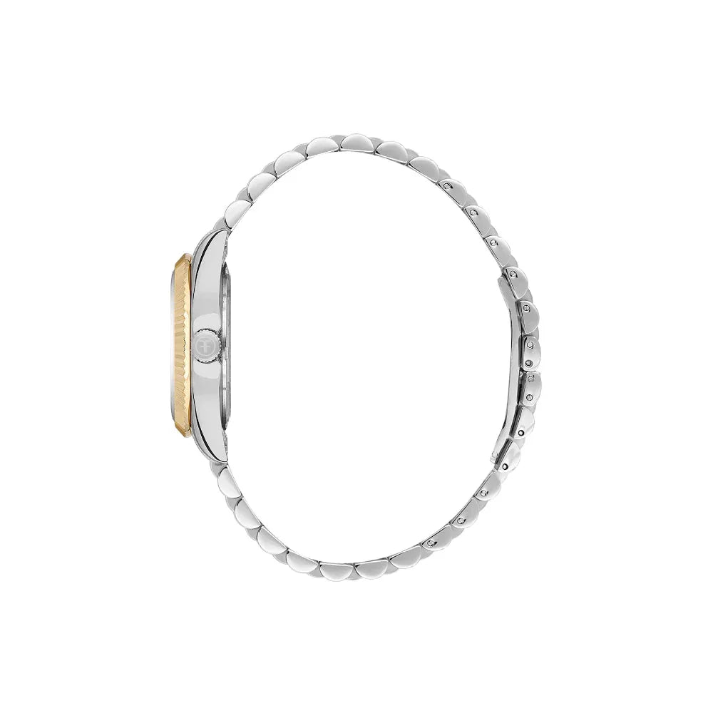 Freelook Jolie Silver and Gold Stainless Steel Watch for Women FL.4.10021-5 - Daniel Klein Saudi Arabia