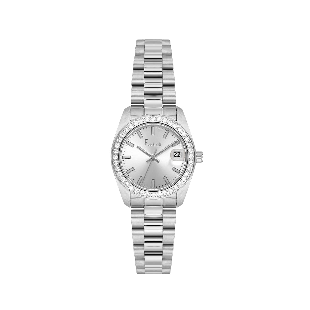 Freelook Lumiere Silver Stainless Steel Watch for Women FL.4.10022-1