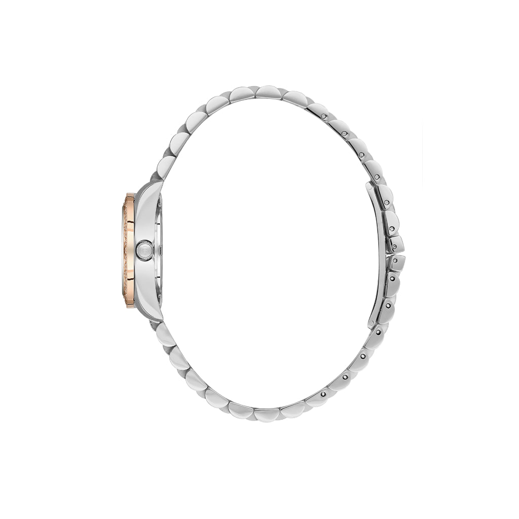 Freelook Lumiere Silver and Rose Gold Stainless Steel Watch for Women FL.4.10022-5