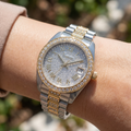 Freelook Charmant Silver and Gold Stainless Steel Watch for Women FL.4.10023-2