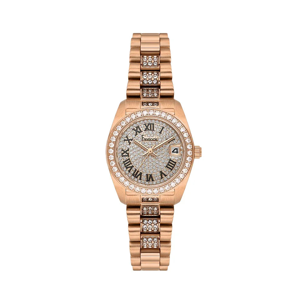 Freelook Charmant Rose Gold Stainless Steel Watch for Women FL.4.10023-4 - Daniel Klein Saudi Arabia