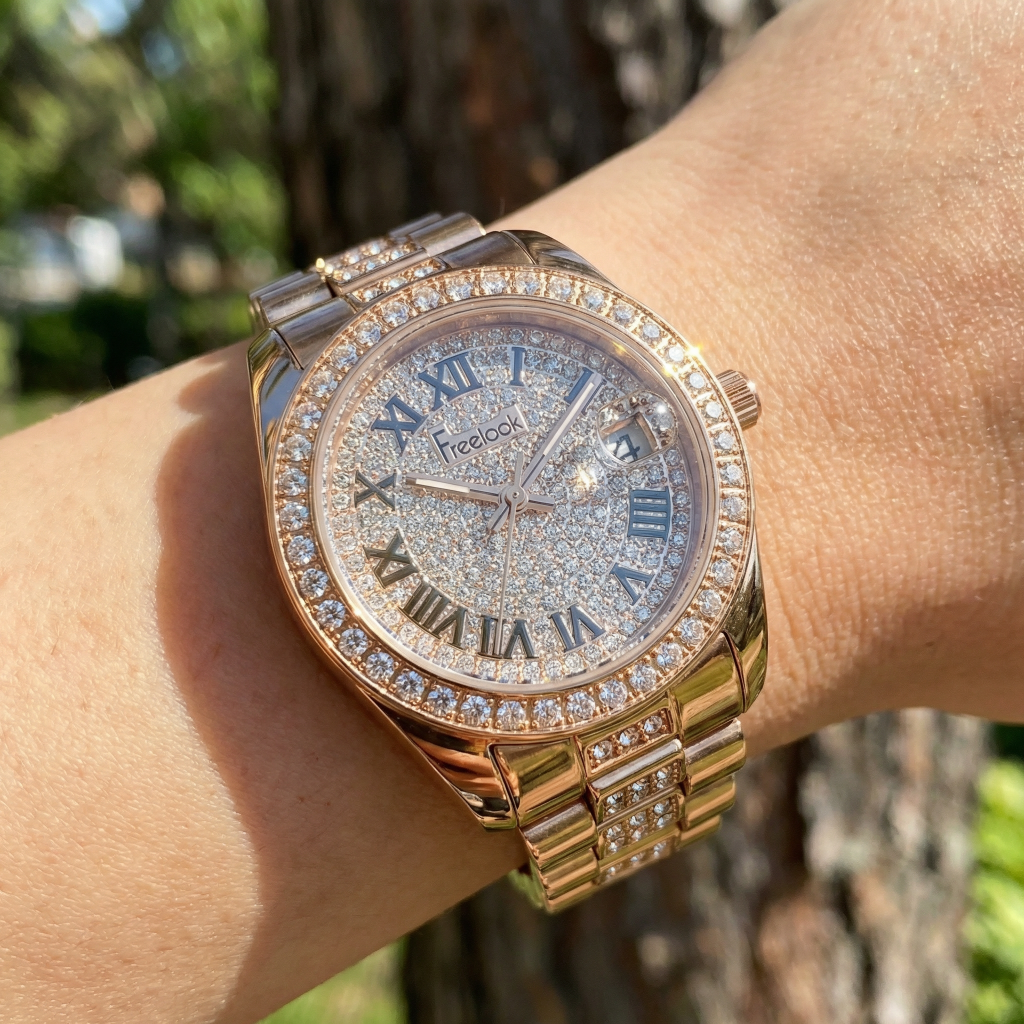 Freelook Charmant Rose Gold Stainless Steel Watch for Women FL.4.10023-4