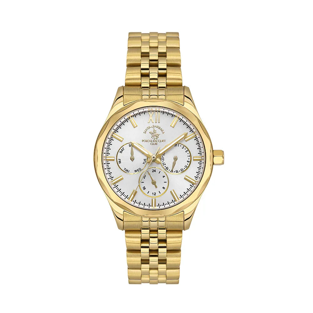 Santa Barbara Polo & Racquet Club Unique Gold Stainless Steel Watch for Women SB.1.10409-6 - Daniel Klein Saudi Arabia