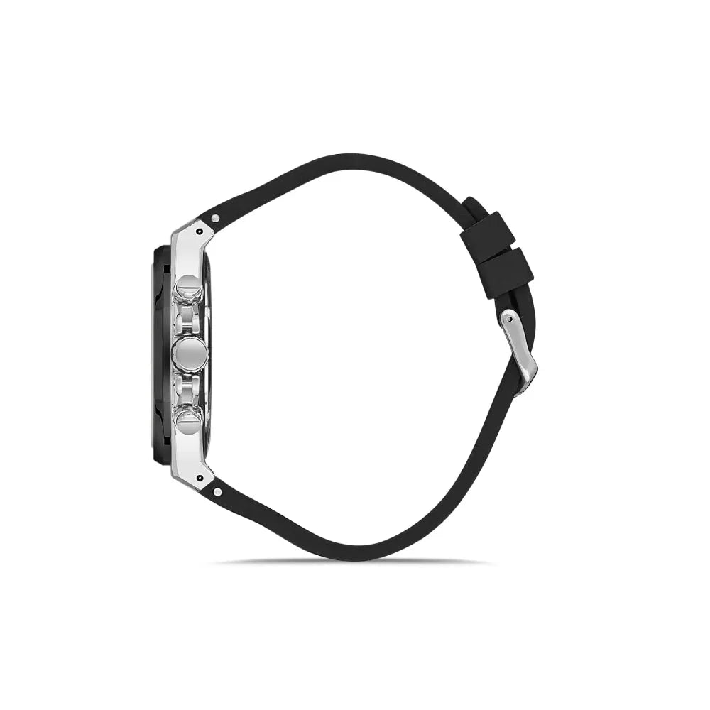 Santa Barbara Polo & Racquet Club Luxury Black Silicone Band Watch for Men SB.1.10432-2 - Daniel Klein Saudi Arabia