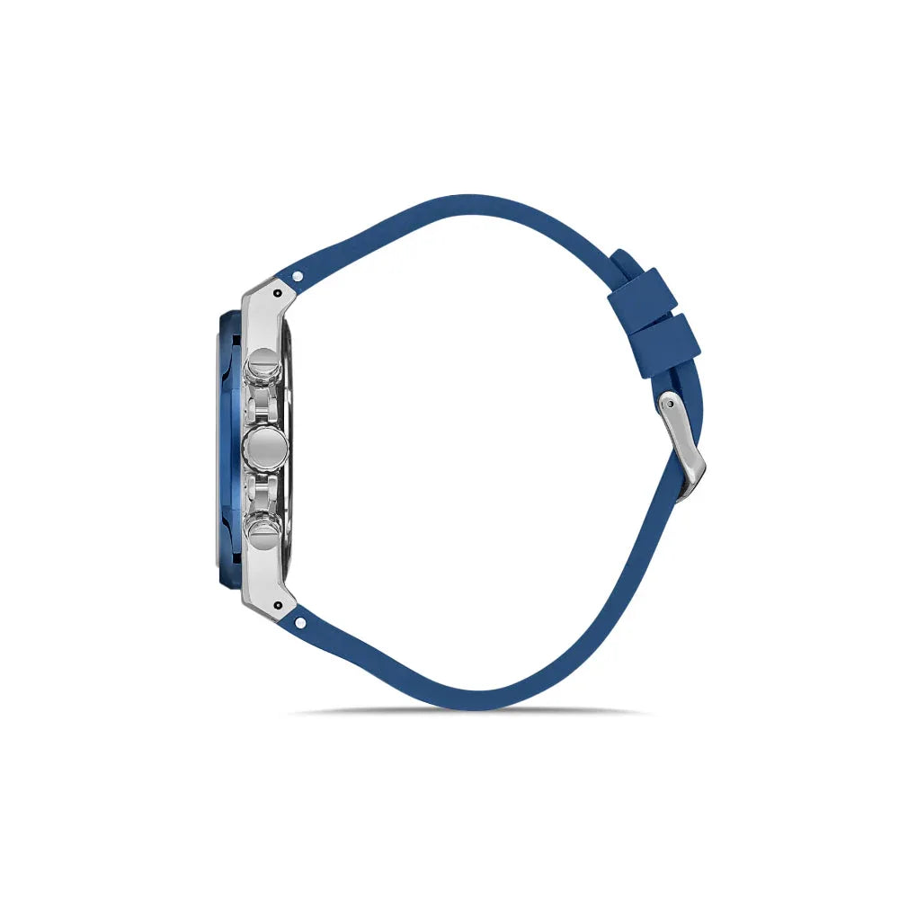 Santa Barbara Polo & Racquet Club Luxury Blue Silicone Band Watch for Men SB.1.10432-3 - Daniel Klein Saudi Arabia
