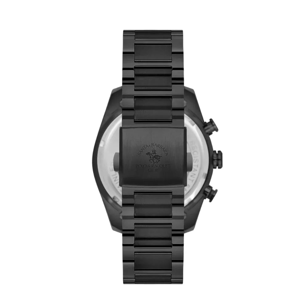 Santa Barbara Polo & Racquet Club Black Stainless Steel Watch for Men SB.1.10498-5 - Daniel Klein Saudi Arabia