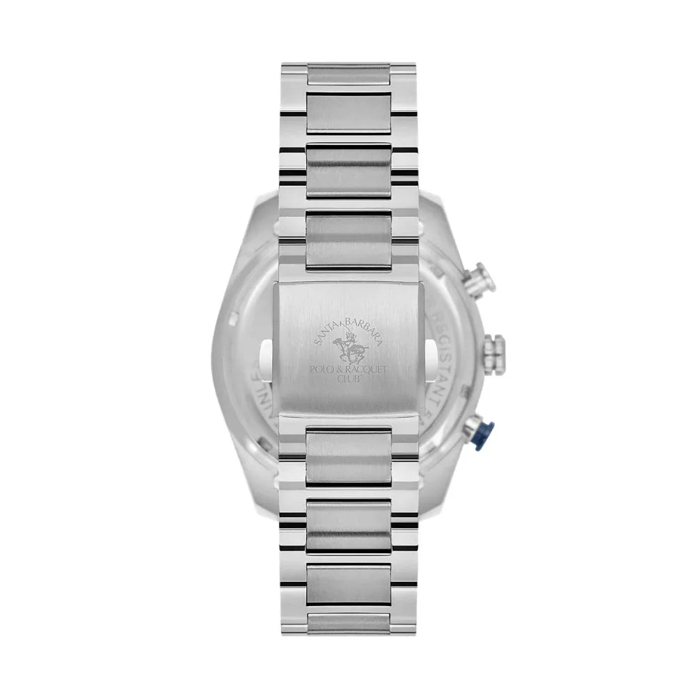 Santa Barbara Polo & Racquet Club Silver Stainless Steel Watch for Men SB.1.10498-6 - Daniel Klein Saudi Arabia