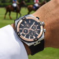 Santa Barbara Polo & Racquet Club Black Silicone Band Watch for Men SB.1.10510-10