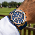 Santa Barbara Polo & Racquet Club Dark Blue Silicone Band Watch for Men SB.1.10510-8