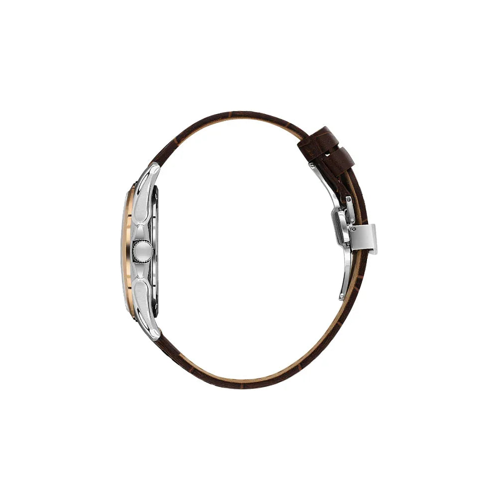 Santa Barbara Polo & Racquet Club Noble Dark Brown Leather Watch for Men SB.1.10535-3 - Daniel Klein Saudi Arabia