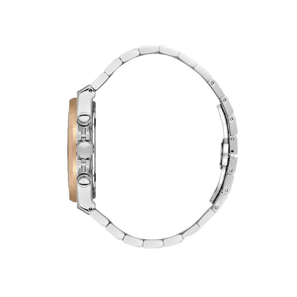 Santa Barbara Polo & Racquet Club Silver and Rose Gold Stainless Steel Watch for Men SB.1.10546-4