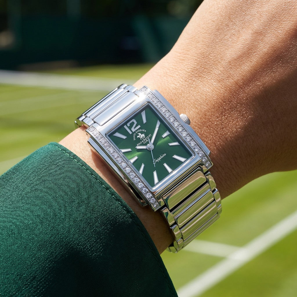 Santa Barbara Polo & Racquet Club Luxury Silver Stainless Steel Watch for Women SB.1.10547-2