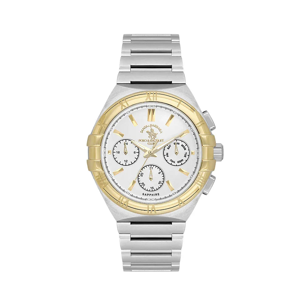 Santa Barbara Polo & Racquet Club Luxury Silver Stainless Steel Watch for Men SB.1.10548-3 - Daniel Klein Saudi Arabia