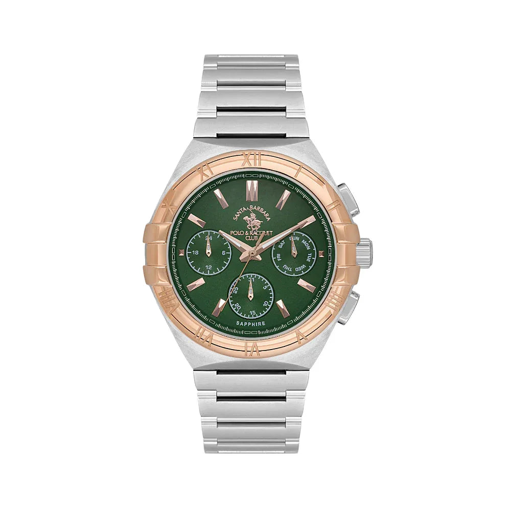 Santa Barbara Polo & Racquet Club Luxury Silver Stainless Steel Watch for Men SB.1.10548-4 - Daniel Klein Saudi Arabia