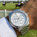Santa Barbara Polo & Racquet Club Luxury Silver Stainless Steel Watch for Men SB.1.10548-6